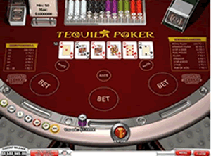 Play Tequila Poker at Golden Palace Casino